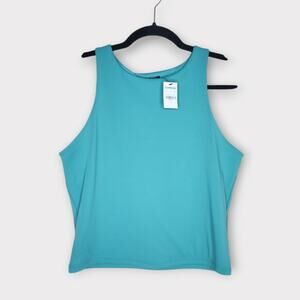 NEW Express Body Contour Sleeveless Top Teal Blue Women's Large